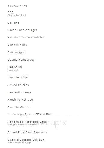 J & L Cafe - Newton, NC menu_pic