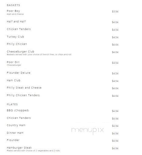 J & L Cafe - Newton, NC menu_pic