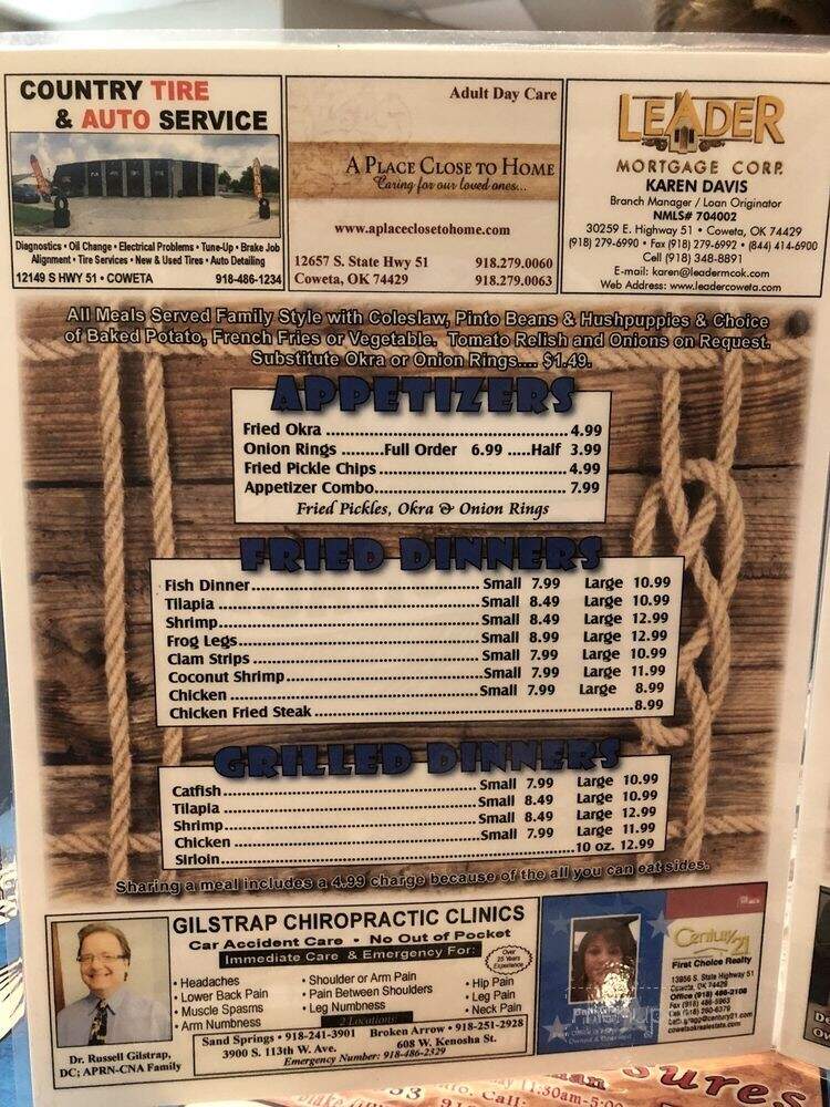 Fish Shack - Coweta, OK menu_pic