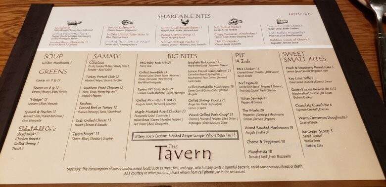The National Tavern - Greensboro, GA menu_pic