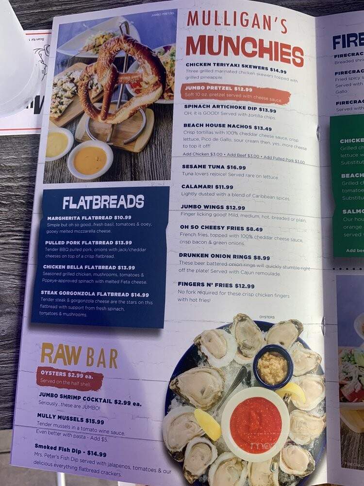 Mulligan's Beach House Bar & Grill Stuart - Stuart, FL menu_pic