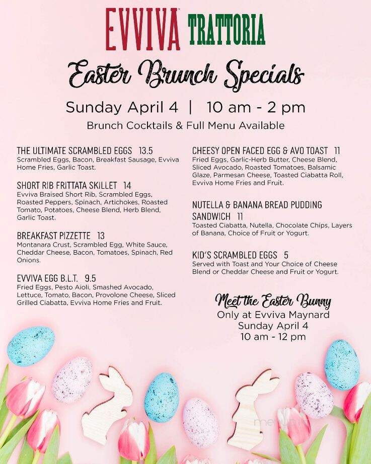 Evviva Trattoria - Wrentham, MA menu_pic