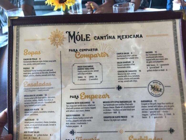 Mole Cantina Mexicana - Wellington, FL menu_pic