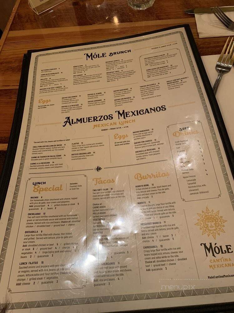 Mole Cantina Mexicana - Wellington, FL menu_pic