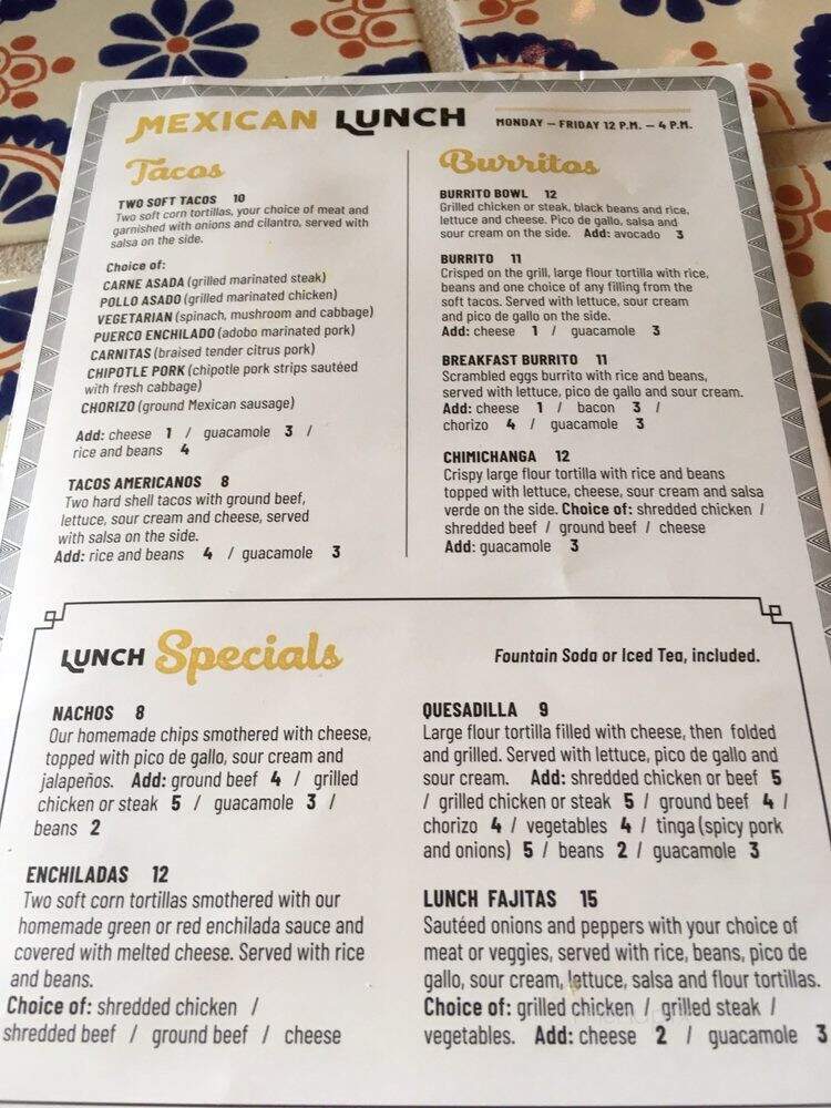 Mole Cantina Mexicana - Wellington, FL menu_pic