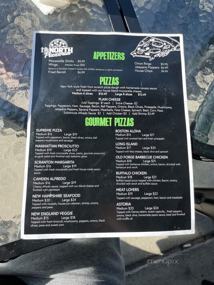 Up North Pizzeria - Goldsboro, NC menu_pic