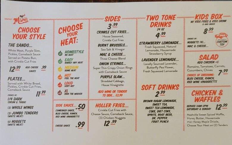 Hot Chicken Mama - Blue Point, NY menu_pic