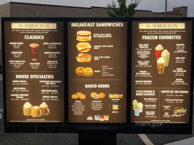 The Human Bean - Cumming, GA menu_pic