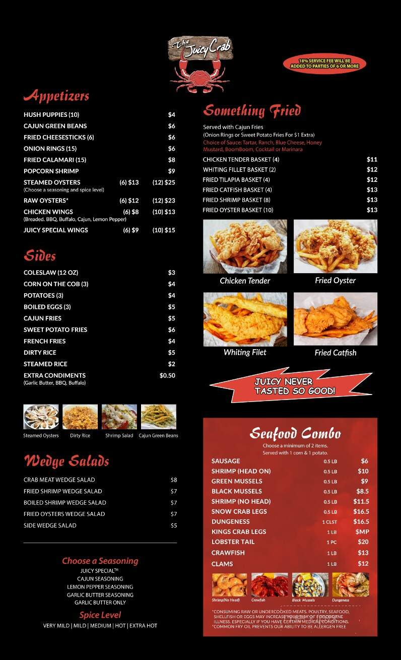 The Juicy Crab - Pensacola, FL menu_pic