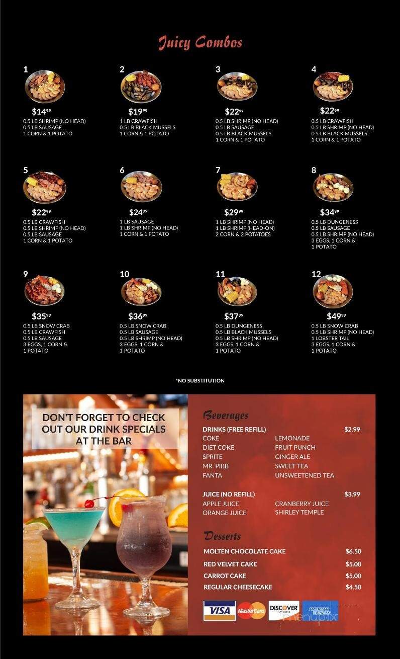The Juicy Crab - Pensacola, FL menu_pic