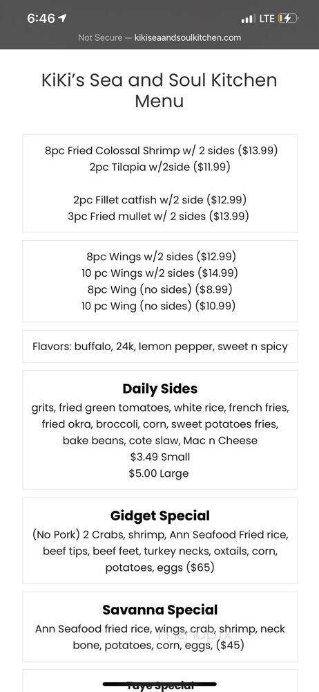KiKi's Sea and Soul Kitchen - Tifton, GA