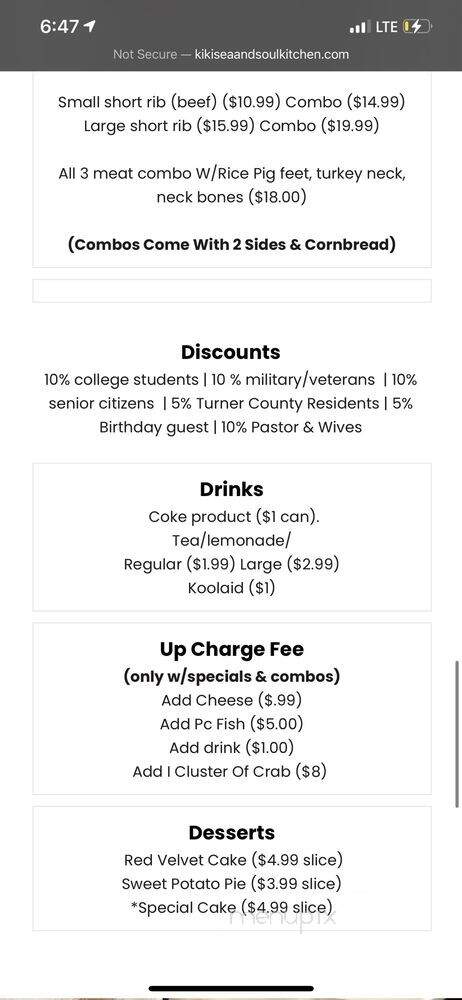 KiKi's Sea and Soul Kitchen - Tifton, GA