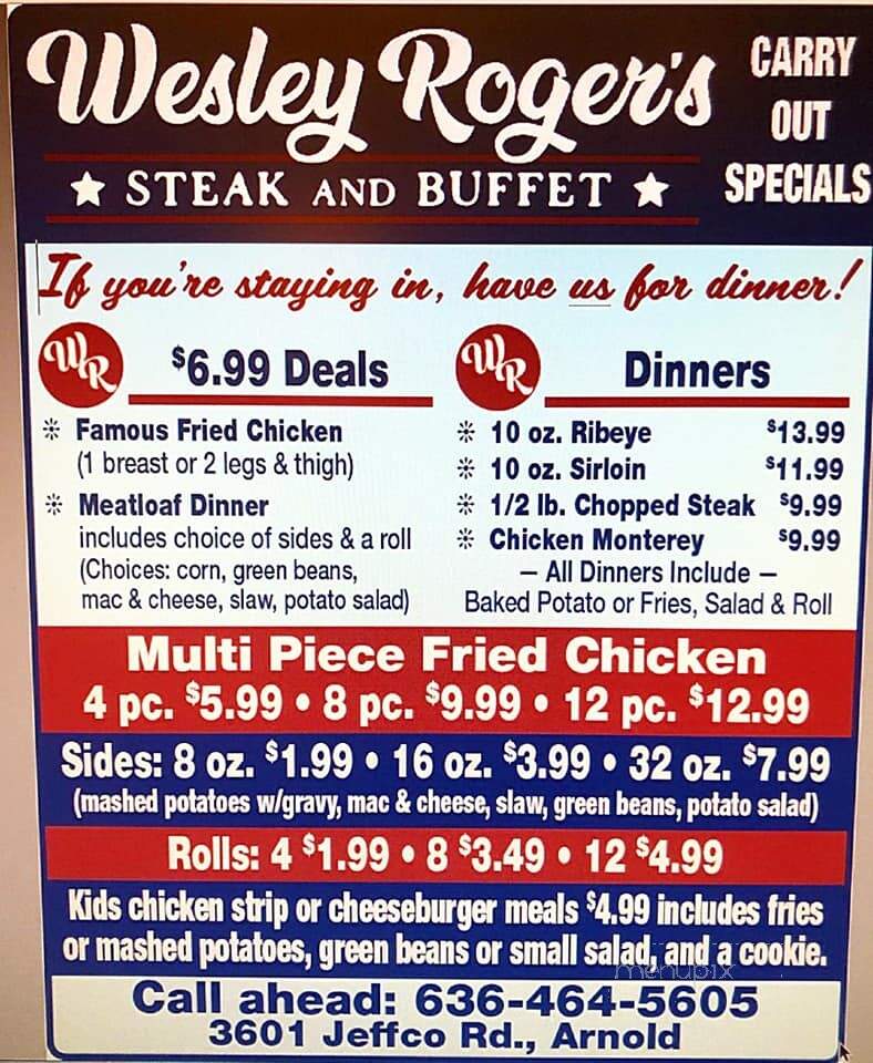 Wesley Rogers Steak and Buffet - Arnold, MO