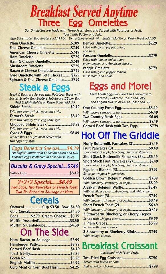 Cafe Bella - Sheboygan, WI menu_pic