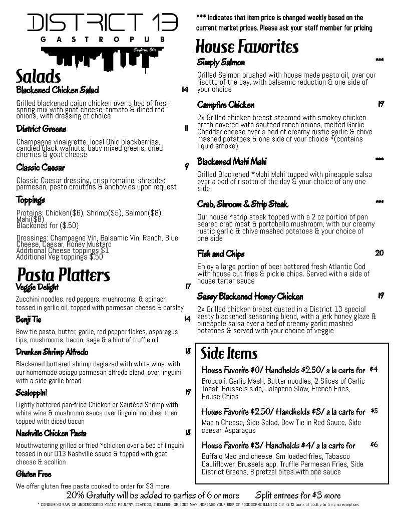 District 13 - Sunbury, OH menu_pic