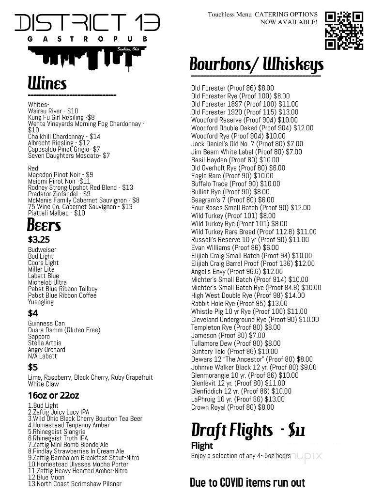 District 13 - Sunbury, OH menu_pic
