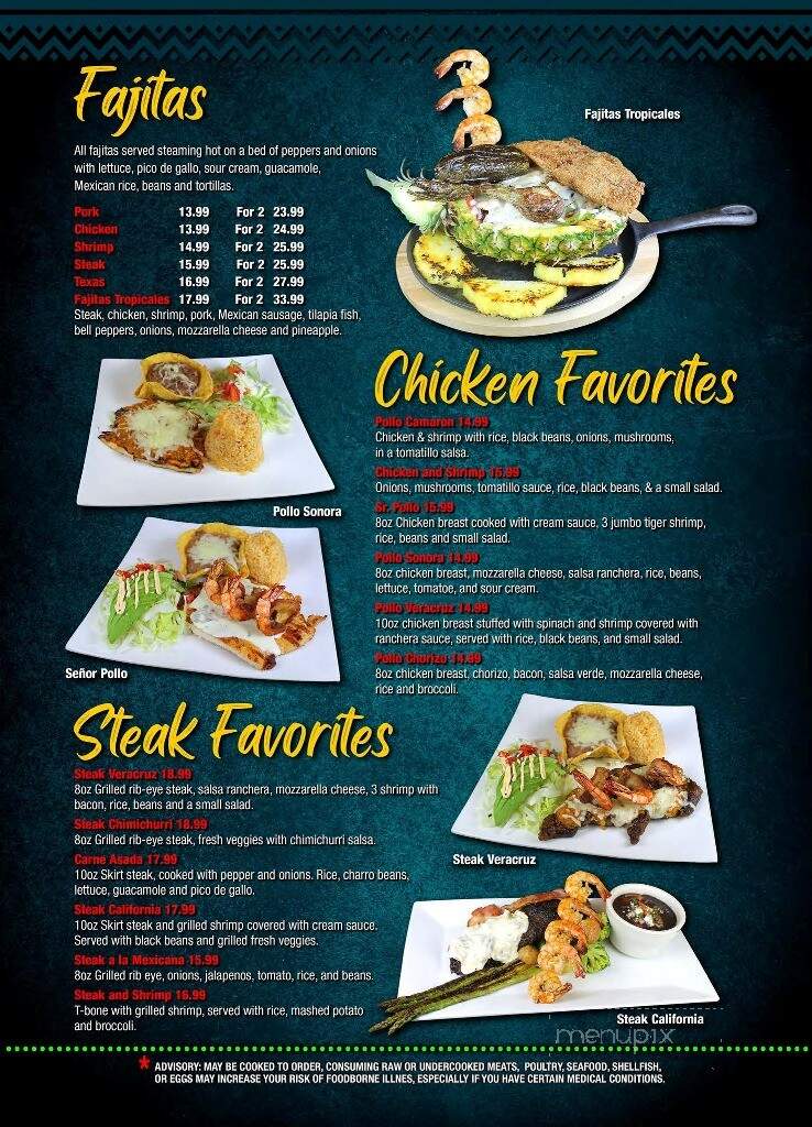 Senor Taco - Senoia, GA menu_pic