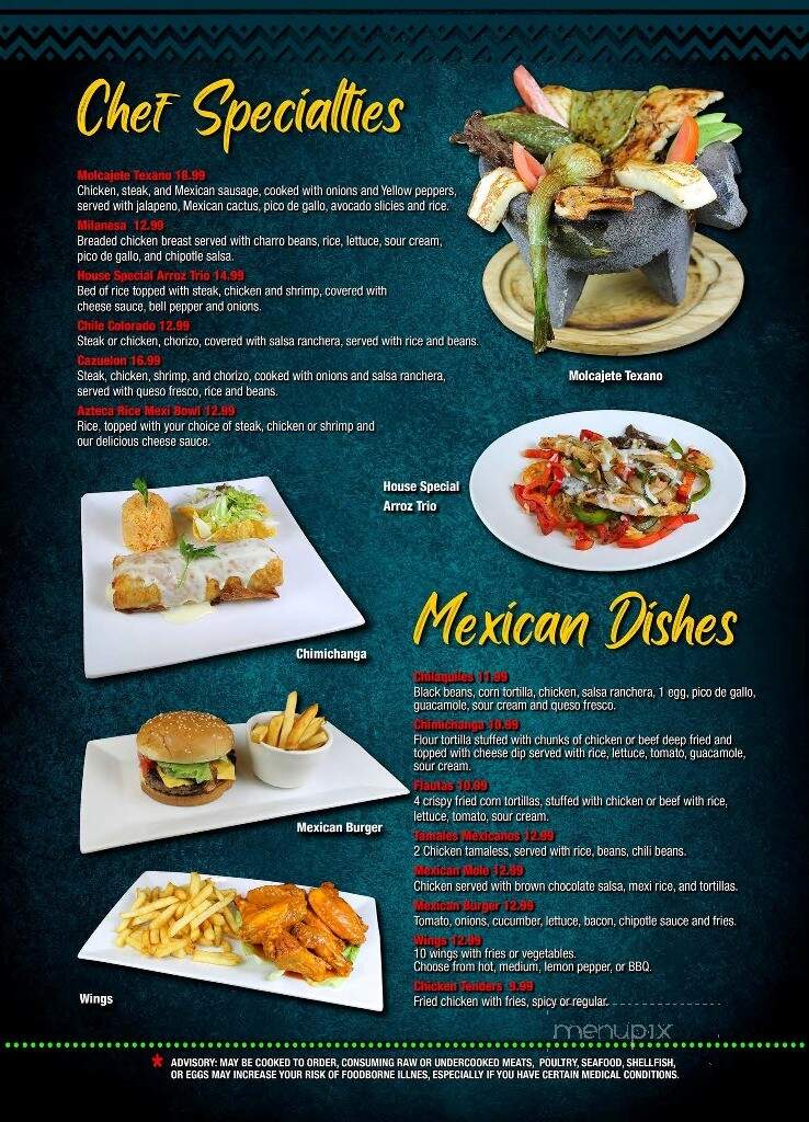 Senor Taco - Senoia, GA menu_pic