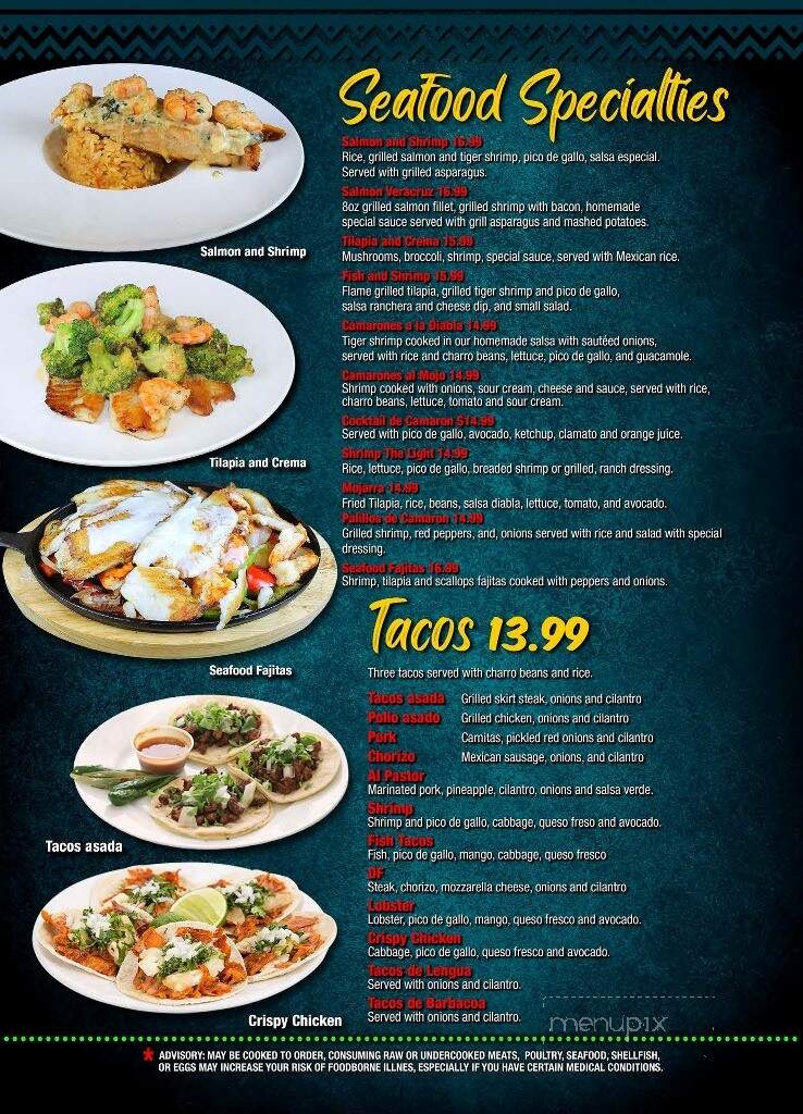 Senor Taco - Senoia, GA menu_pic