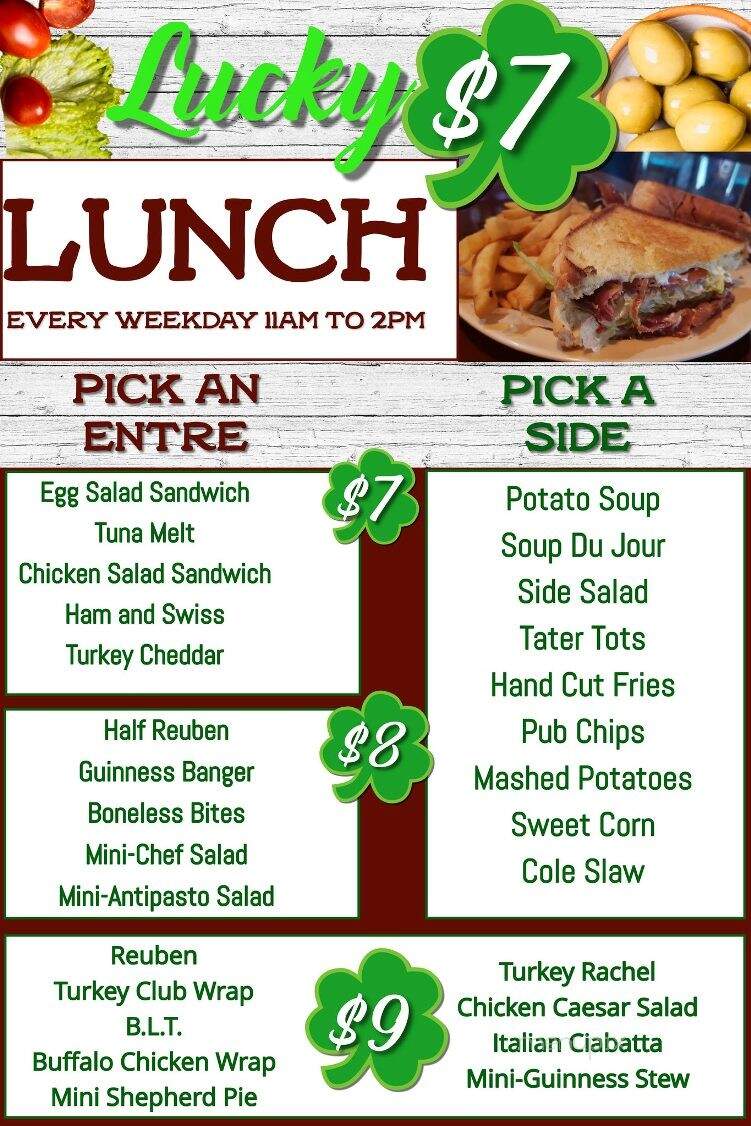 Mulligans Tavern - Zephyrhills, FL menu_pic