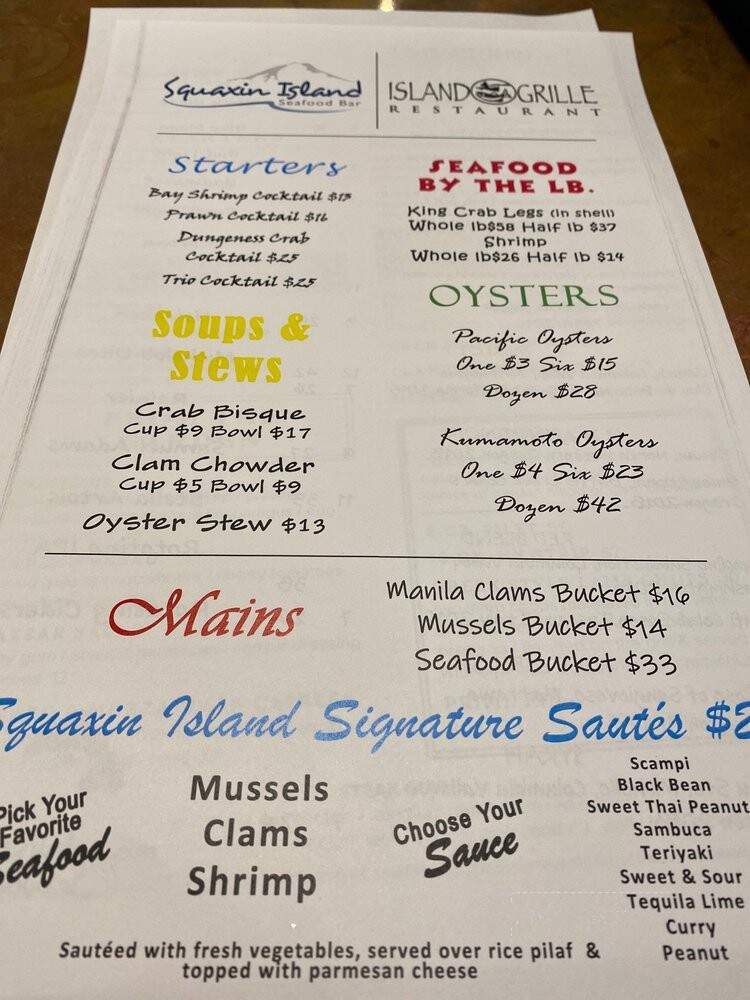 Squaxin Island Seafood Bar - Shelton, WA