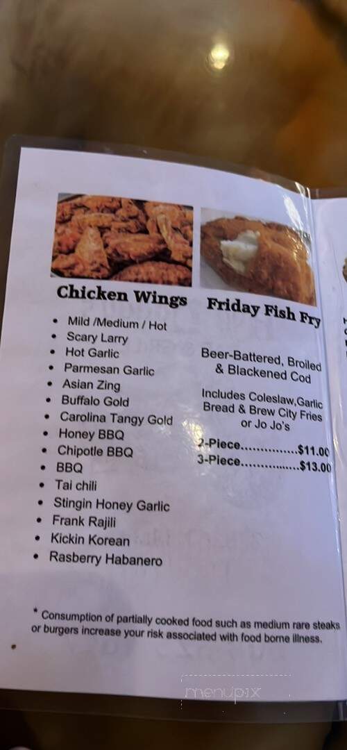 Hog Daddy's Bar & Grill - Ettrick, WI menu_pic