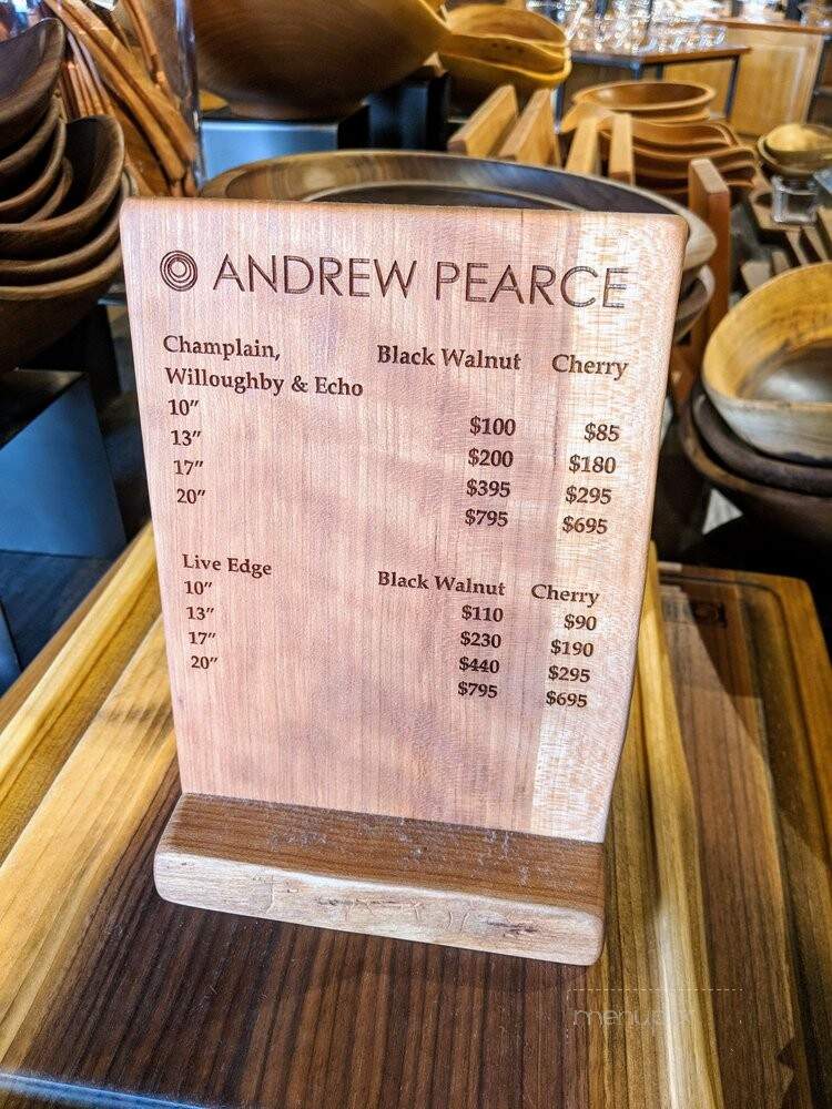 Simon Pearce - Quechee, VT menu_pic