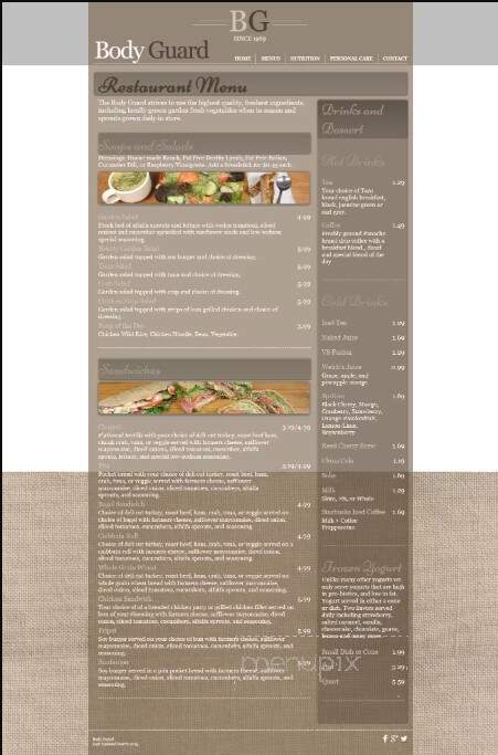 Body Guard - Yankton, SD menu_pic