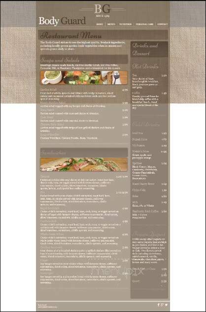Body Guard - Yankton, SD menu_pic