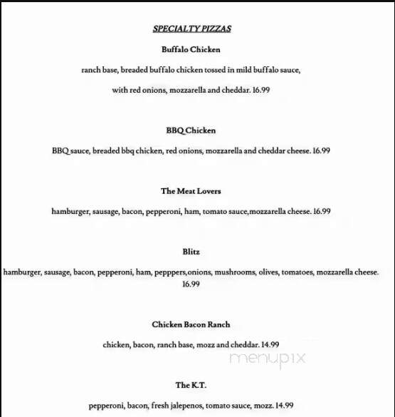 Sidelines Sports Grill - High Point, NC menu_pic