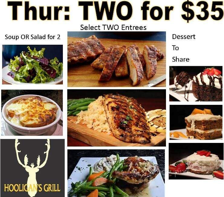 Hooligan's Grill - Adrian, MI menu_pic