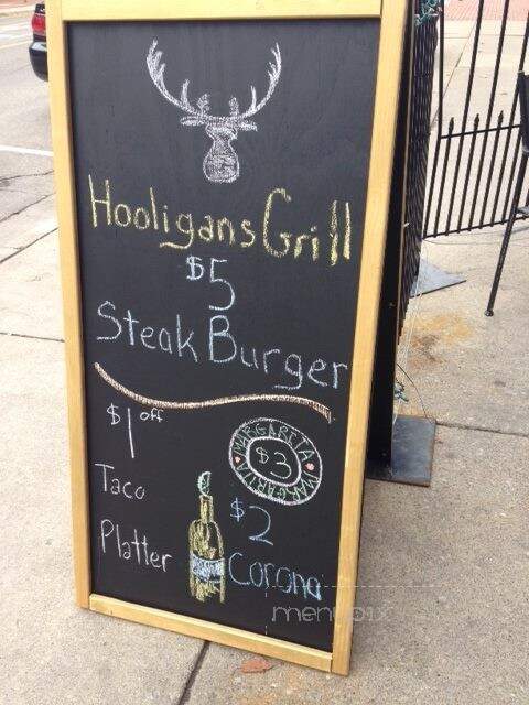 Hooligan's Grill - Adrian, MI menu_pic