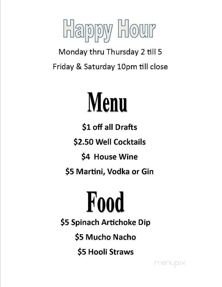Hooligan's Grill - Adrian, MI menu_pic