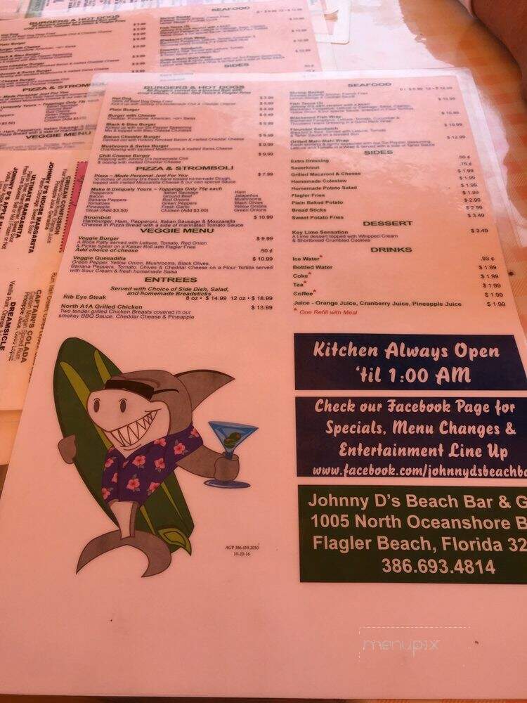 Johnny D's Beach Bar & Grill - Flagler Beach, FL