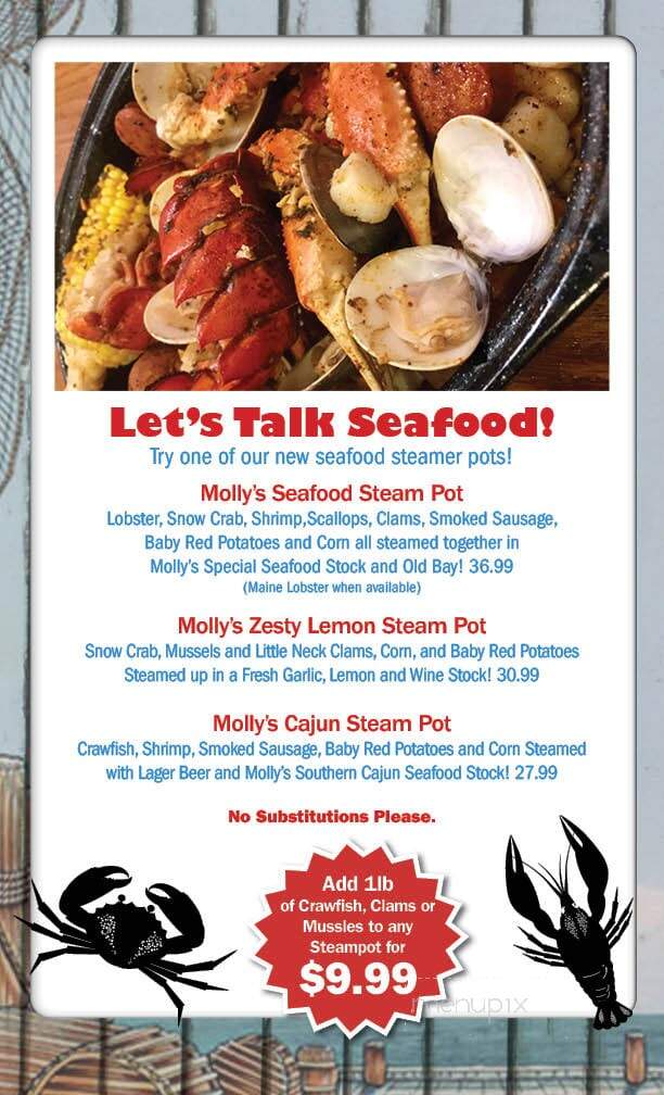 Molly's Seafood Shack - Merritt Island, FL menu_pic