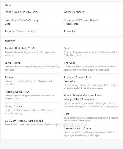 Fire Oak Grill - Weatherford, TX menu_pic