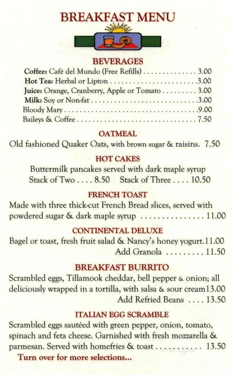 Hatcher Pass Lodge - Palmer, AK menu_pic
