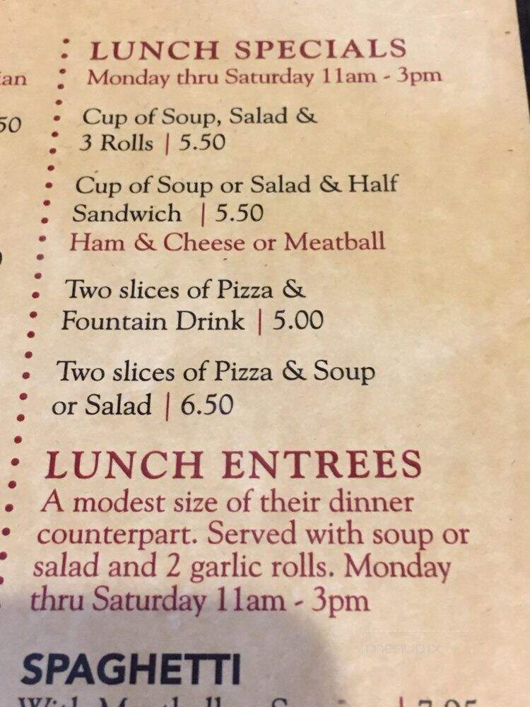 Mazzola's West Italian Restaurant - Davie, FL menu_pic