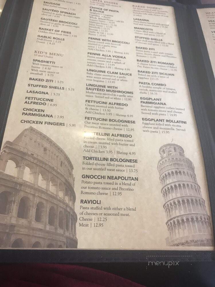 Mazzola's West Italian Restaurant - Davie, FL menu_pic