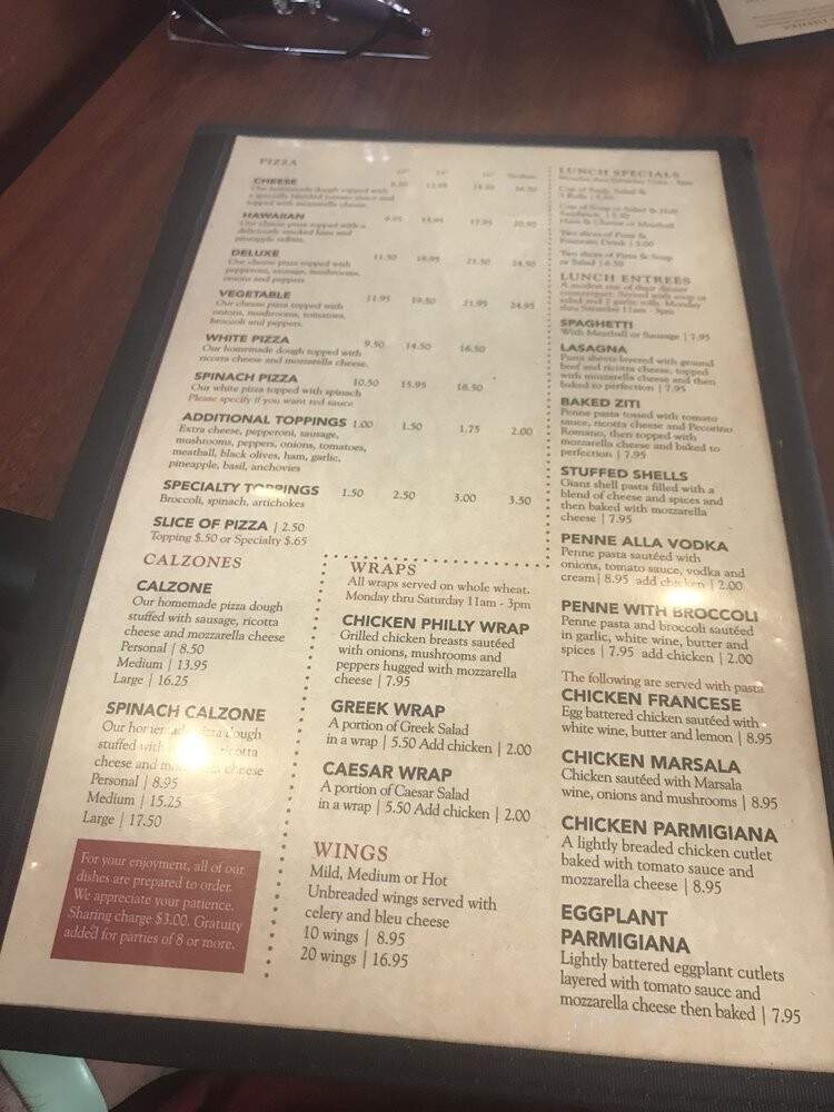 Mazzola's West Italian Restaurant - Davie, FL menu_pic
