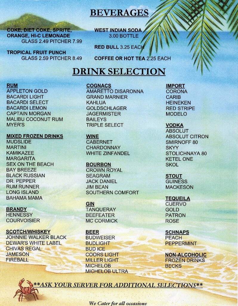 Tropics Restaurant & Nightclub - Pembroke Pines, FL menu_pic