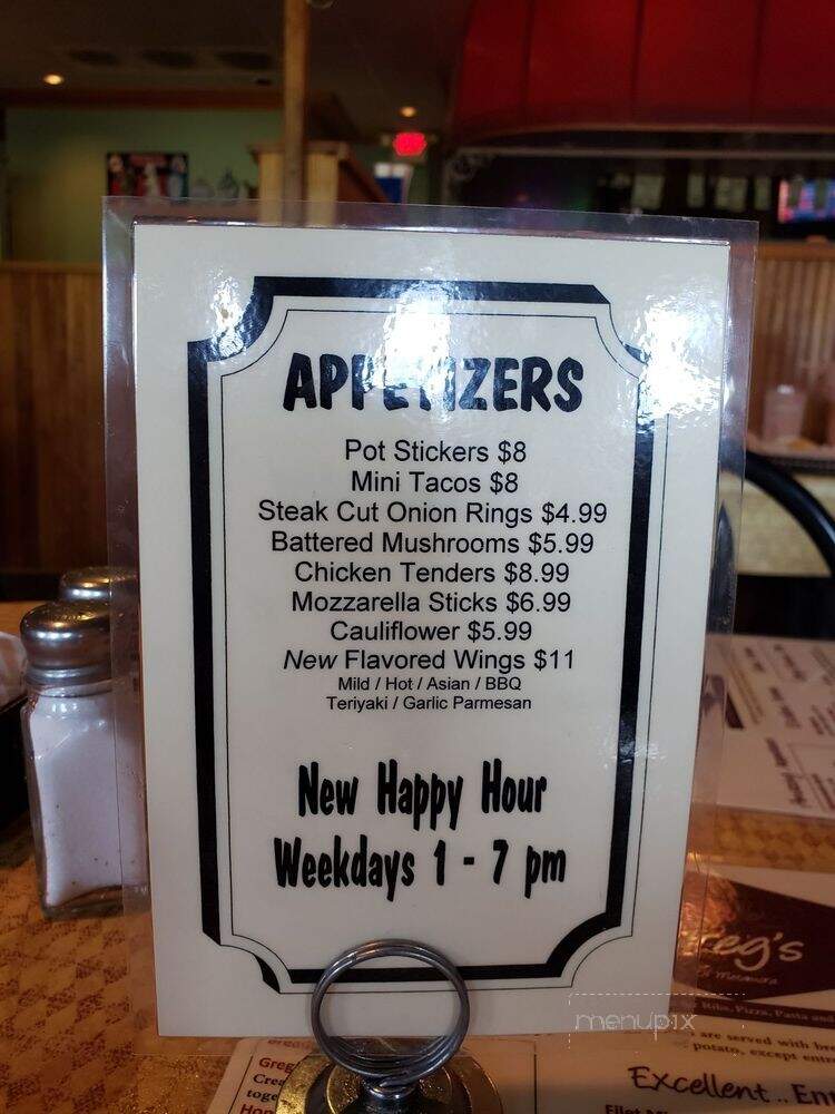 Greg's Pizza Co & Lounge - Metamora, MI menu_pic