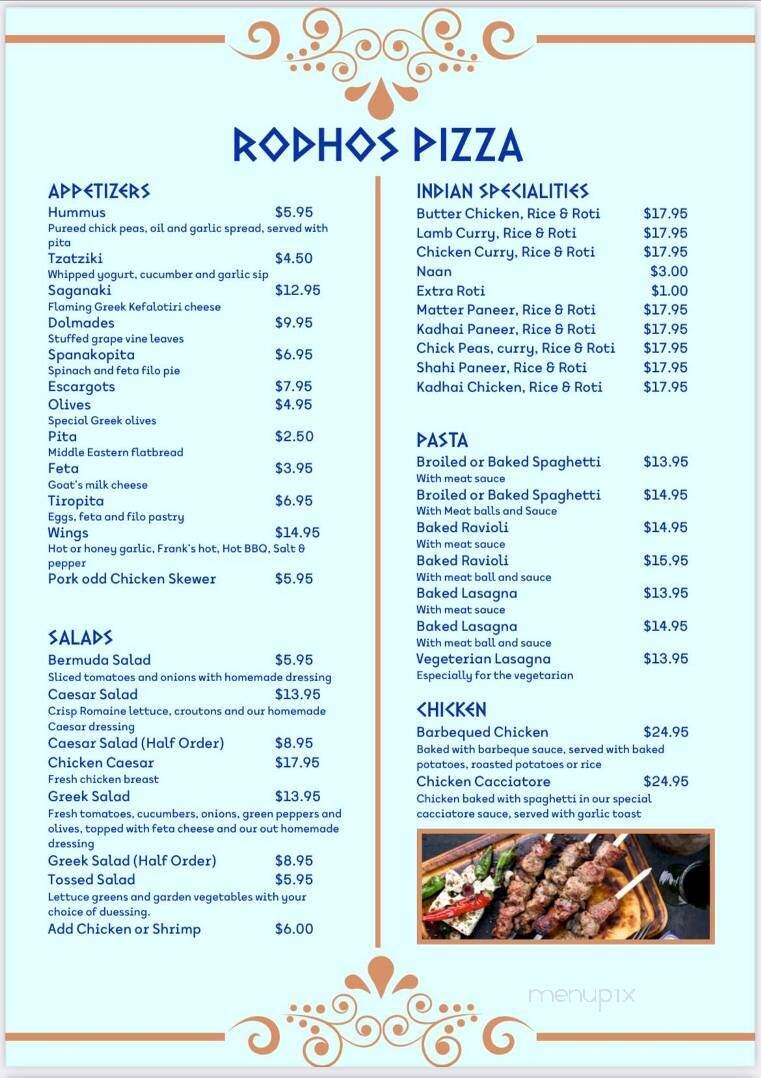Rodhos Pizza-Steak & Seafood House - Prince Rupert, BC menu_pic
