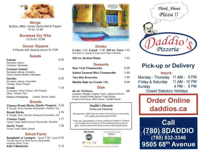 Daddio's Pizzeria - Grande Prairie, AB