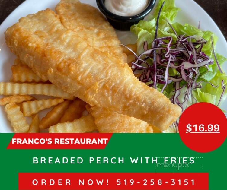 Franco's Restaurant - Windsor, ON menu_pic