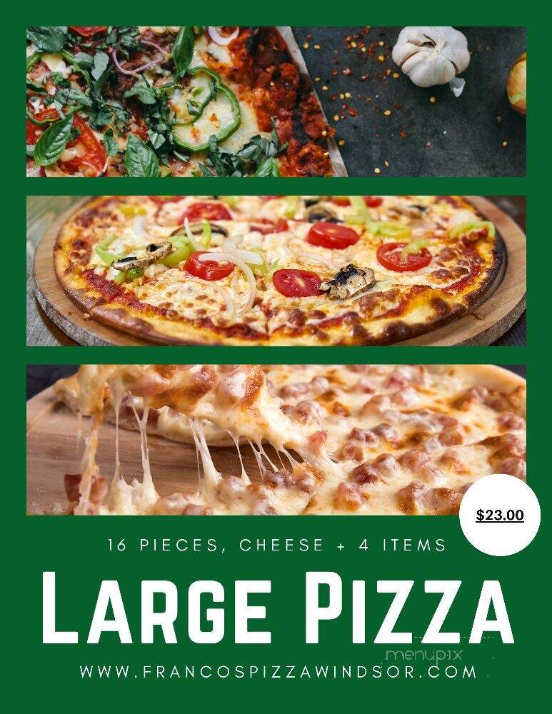 Franco's Restaurant - Windsor, ON menu_pic
