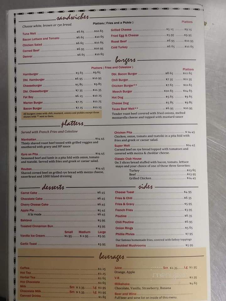 Johnny's Marion Restaurant - Winnipeg, MB menu_pic