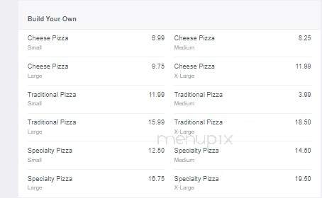 Pizza Pazzaz - Val Caron, ON menu_pic