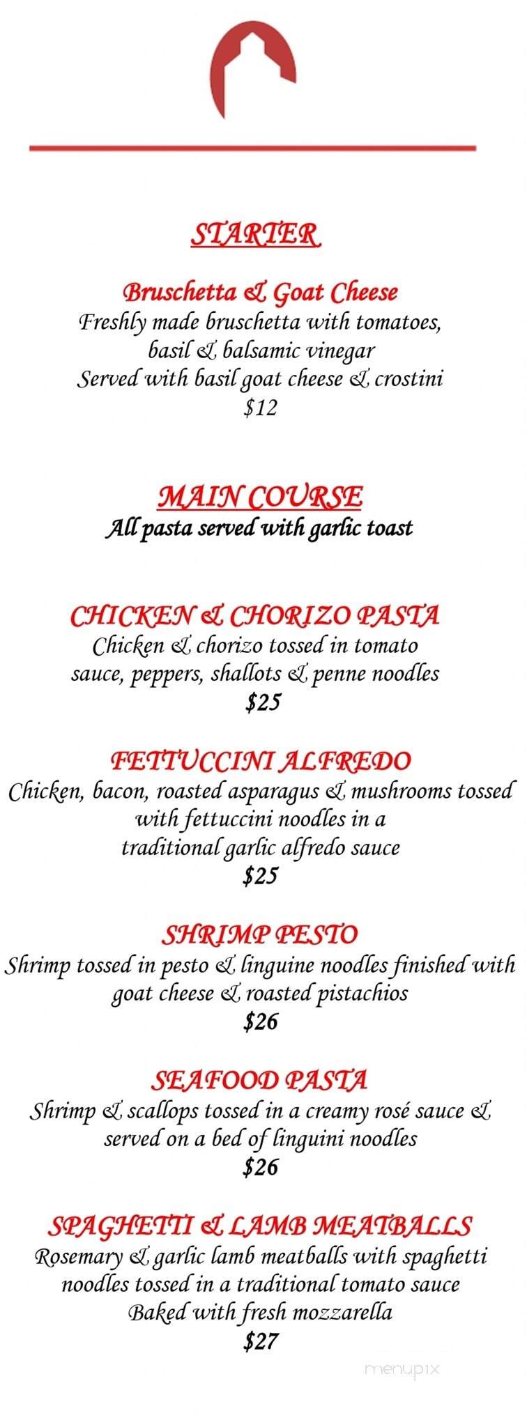 The Granary - Saskatoon, SK menu_pic