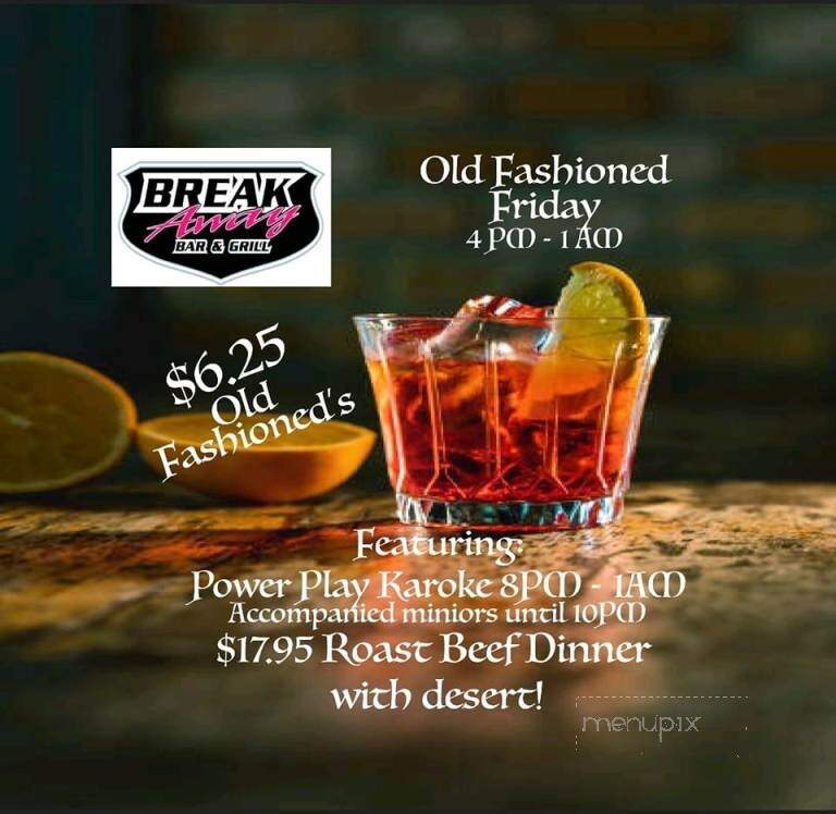 Breakaway Bar & Grill - Maple Ridge, BC menu_pic
